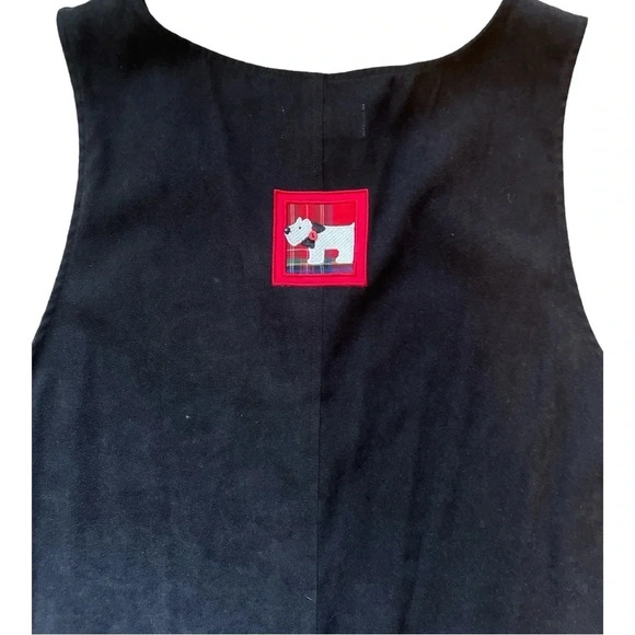 C.J. Banks Women’s Black Moleskin Scotty-dog Button Jumper NWOT - Picture 10 of 12